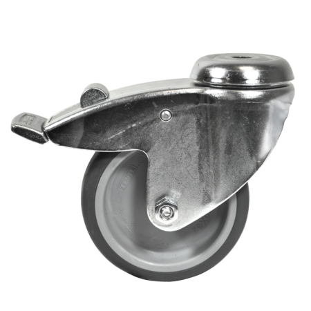 Zwenkwiel Ø 75 mm met rem