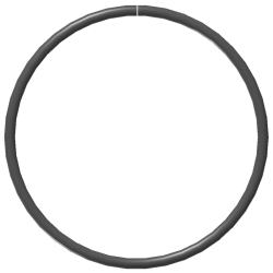 Ring uit constructiebuis Ø 33,7 mm