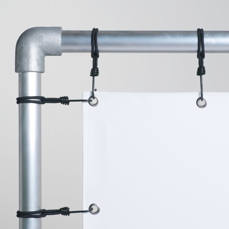 Spanelastiek met haak 20 cm (25 stuks)