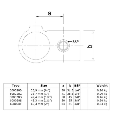 Kruisstuk uitwendig 90° Ø 33,7 mm