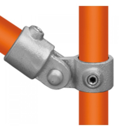 Scharnierstuk enkel (compleet) Ø 42,4 mm