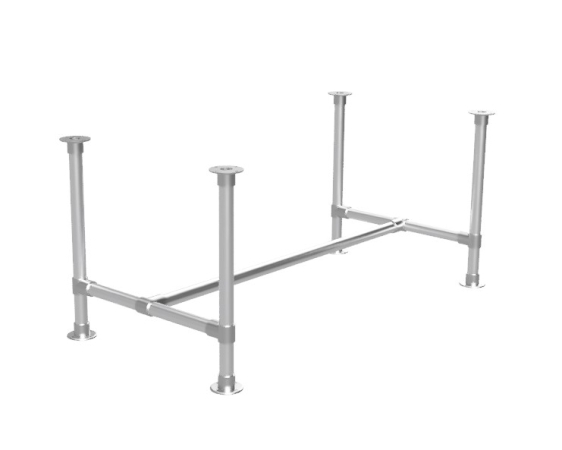Steigerbuis onderstel tafel uit buis Ø 42,4 mm