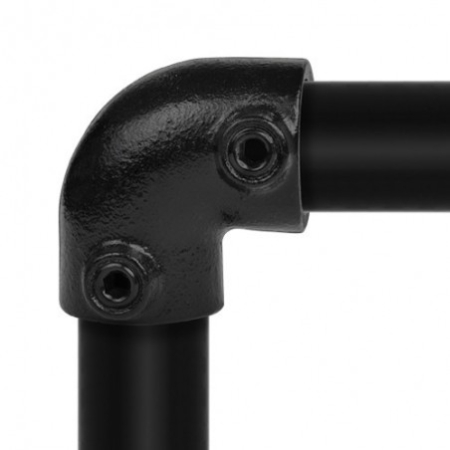 Kniestuk zwart Ø 42,4 mm