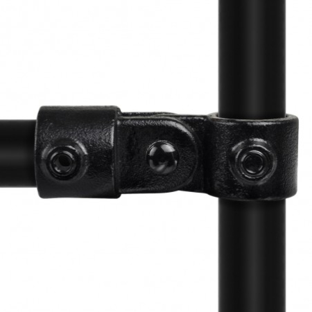 Scharnierstuk enkel (compleet) zwart Ø 33,7 mm