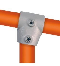 Kort T-stuk variabele hoek 0 - 11° Ø 33,7 mm