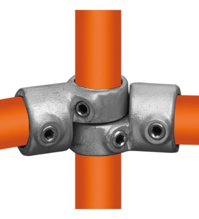 Hoekstuk verstelbaar (Set) Ø 33,7 mm
