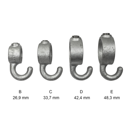 Haak Ø 33,7 mm