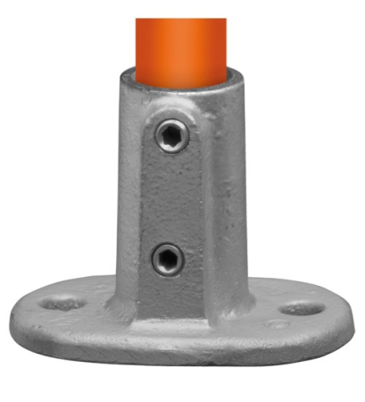 Voetplaat ovaal Ø 33,7 mm