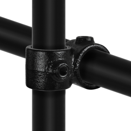 Kruisstuk uitwendig 90° zwart Ø 26,9 mm