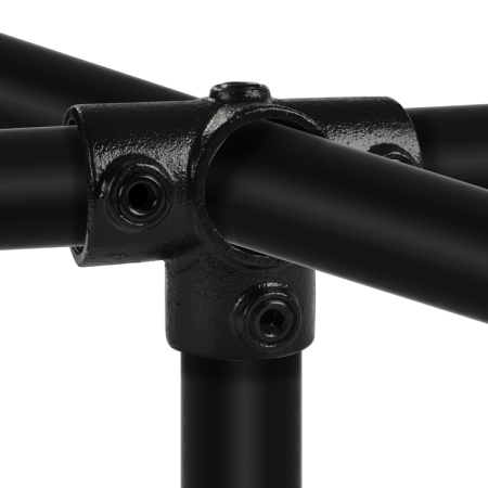 T-Kruisstuk zwart Ø 26,9 mm