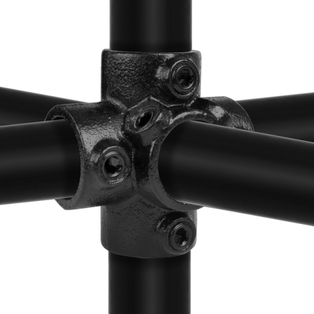 Centraal kruisstuk zwart Ø 33,7 mm