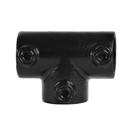 Lang T-stuk zwart Ø 42,4 mm
