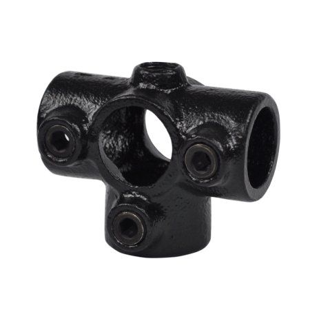 T-Kruisstuk zwart Ø 42,4 mm