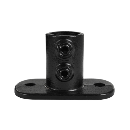 Voetplaat ovaal zwart Ø 42,4 mm