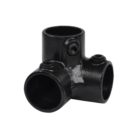 3-Weg hoekstuk zwart Ø 42.4 mm