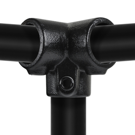 3-Weg hoekstuk zwart Ø 42.4 mm