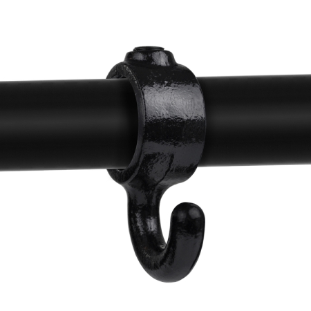 Haak gedraaid zwart Ø 48,3 mm