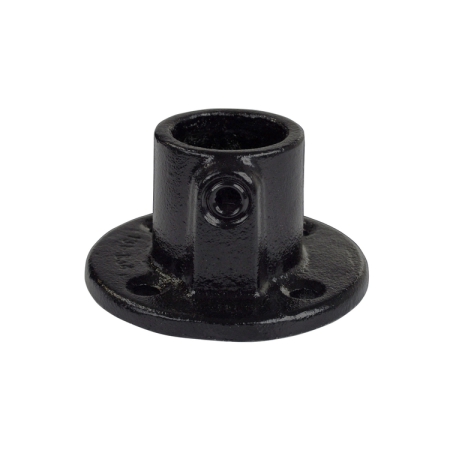 Ronde wand/plafond/voetplaat zwart Ø 26,9 mm