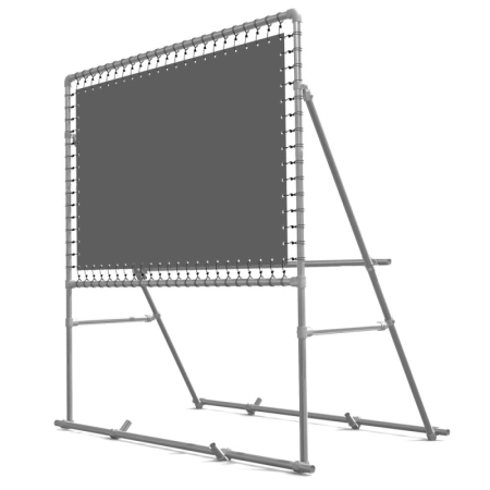 Vrijstaand Spandoekframe (zonder spandoek) uit aluminium buis Ø 33.7 mm