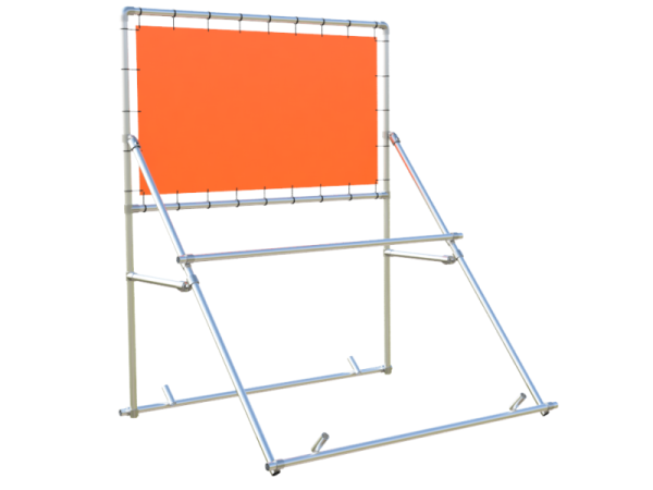 Vrijstaand Spandoekframe (zonder spandoek) uit aluminium buis Ø 42,4 mm