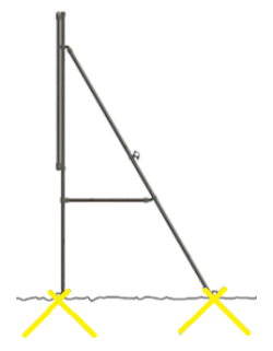 Extra grondanker Ø 33,7 mm aluminium