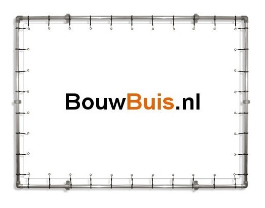 Wand spandoekframe (zonder spandoek) uit buis Ø 42,4 mm aluminium
