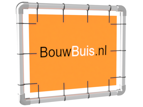Wand spandoekframe (zonder spandoek) uit buis Ø 42,4 mm aluminium
