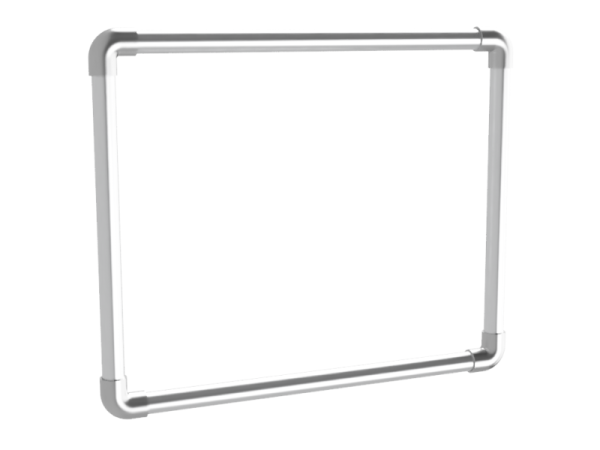 Wand spandoekframe (zonder spandoek) uit buis Ø 42,4 mm aluminium