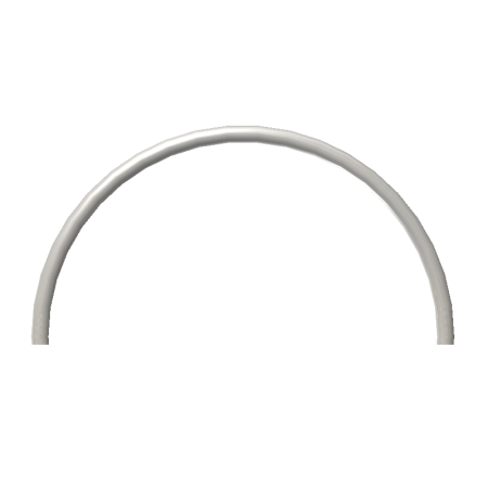 Boog 180° uit aluminium buis Ø 26,9 mm