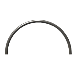 Boog 180° uit constructiebuis Ø 26,9 mm