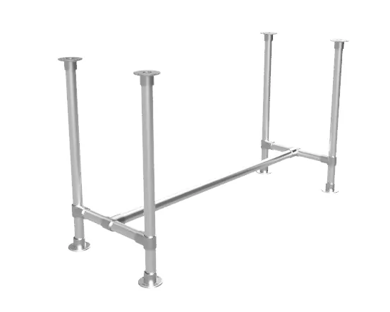 Steigerbuis bartafel onderstel Ø 48,3 mm