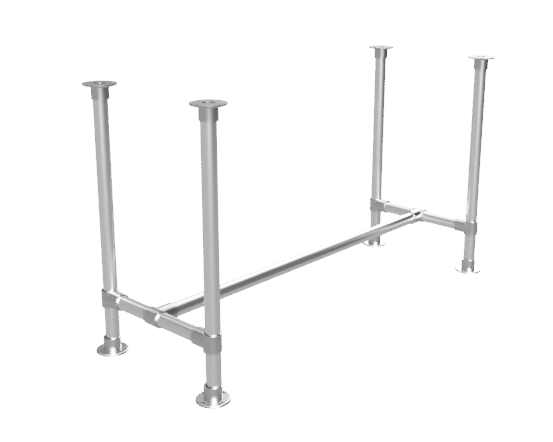 Steigerbuis bartafel onderstel Ø 60,3 mm