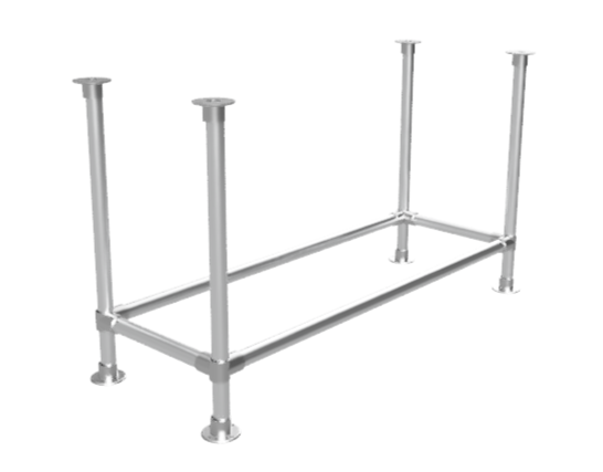 Steigerbuis bar statafel onderstel Ø 60,3 mm