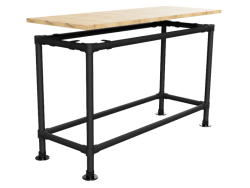 Zwarte steigerbuis bar statafel onderstel Ø 33,7 mm