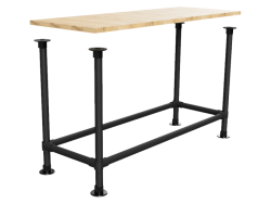 Zwarte steigerbuis bar statafel onderstel Ø 48,3 mm