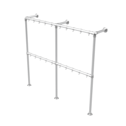 Steigerbuis garderobe kapstok staand Ø 33,7 mm