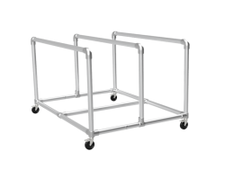 Platenwagen met 3 rekken variabel Ø 33,7 mm