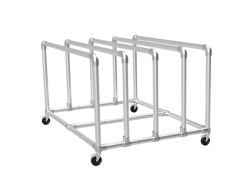 Platenwagen met 5 rekken variabel Ø 33,7 mm