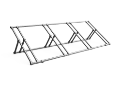 Fietsenrek 4 fietsen instelbaar gegalvaniseerde buis Ø 21,3 mm