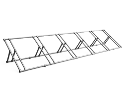 Fietsenrek 6 fietsen instelbaar gegalvaniseerde buis Ø 21,3 mm