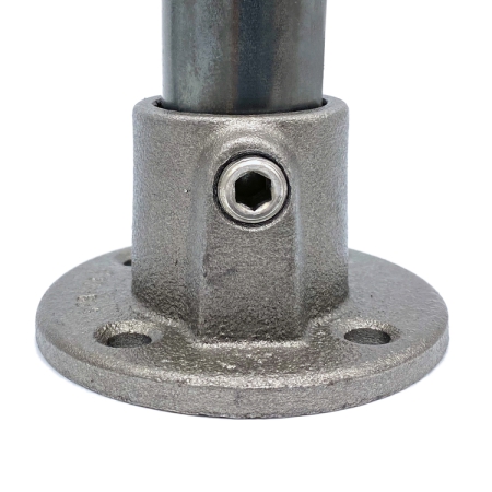 Ronde wand/plafond/voetplaat onbehandeld (niet roestwerend) Ø 26,9 mm