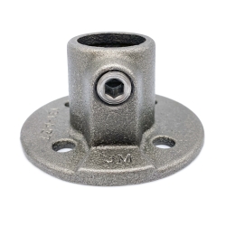 Ronde wand/plafond/voetplaat onbehandeld (niet roestwerend) Ø 26,9 mm