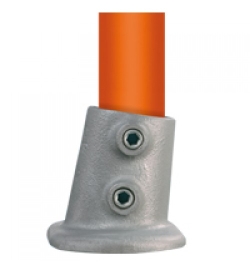 Wand/plafond/voetplaat variabel 0-11° Ø 42,4 mm