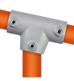 Lang T-stuk variabele hoek 0 - 11° Ø 42,4 mm