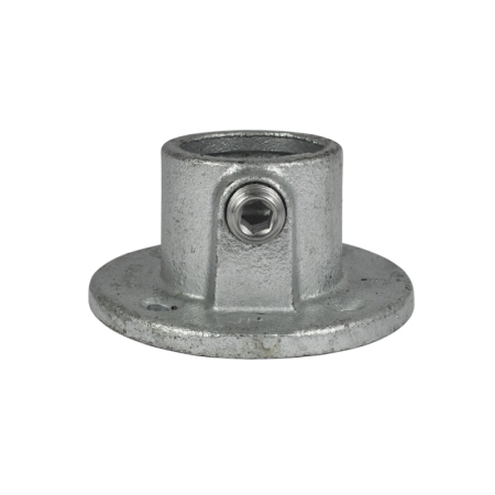 Steigerbuis trapleuning met kniestuk/t-stuk - muurplaat dubbel uit buis 42,4 mm