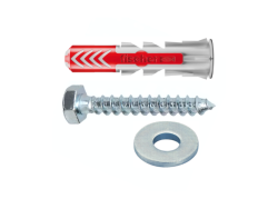 Set houtdraadbout 6 x 40 met plug voor muurmontage