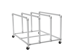 Platenwagen met 4 rekken variabel Ø 33,7 mm