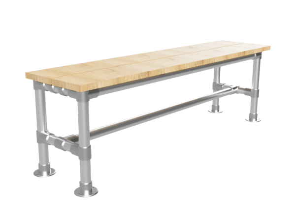 Steigerhout vuren bankzitting bouwpakket op maat Breedte 39 cm