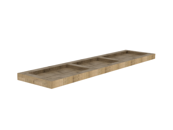 Steigerhout vuren bankzitting bouwpakket op maat Breedte 39 cm