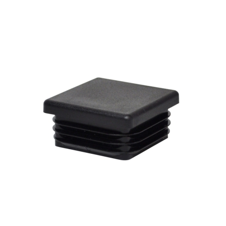 Inslagdop zwart kunststof vrk 25 mm